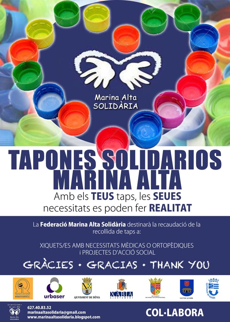 Recogida solidaria de tapones de plástico