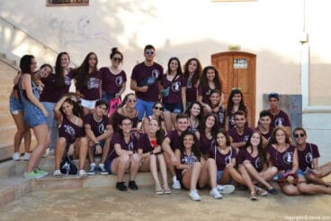 varios quintos de 2016 durante las fiestas de denia