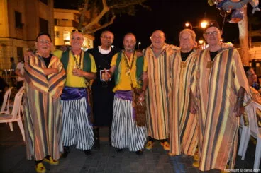 Cena de acampada Moros y Cristianos Dénia 2016 – Festeros fundadores de la fiesta