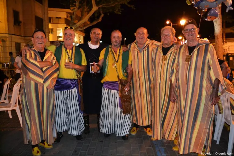 Cena de acampada Moros y Cristianos Dénia 2016 - Festeros fundadores de la fiesta