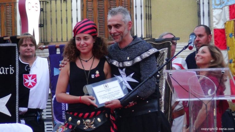 Pregón Moros y Cristianos Dénia 2016 - Reconocimiento a Paloma Grúa