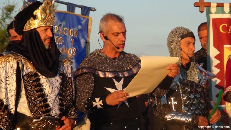 Desembarco Moros y Cristianos Dénia 2016 - Presidente de la FEMMICC