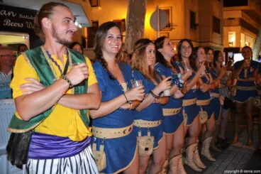 Cena de acampada Moros y Cristianos Dénia 2016 – Escuadra Almogàvers