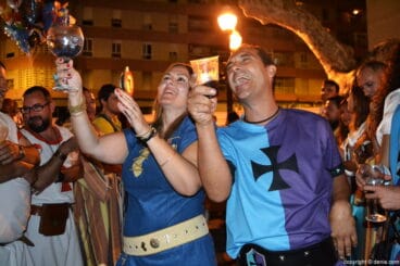 Cena de acampada Moros y Cristianos Dénia 2016 – Cabos de escuadra