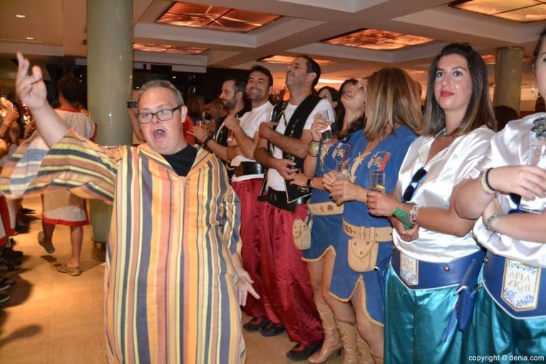 Cena de gala Moros y Cristianos Dénia - Tito Barona cabo de escuadra