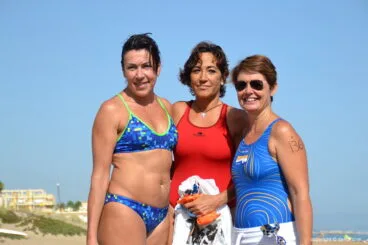 Ana Terencio junto a Vicenta Pastor y Raquel Dominguez