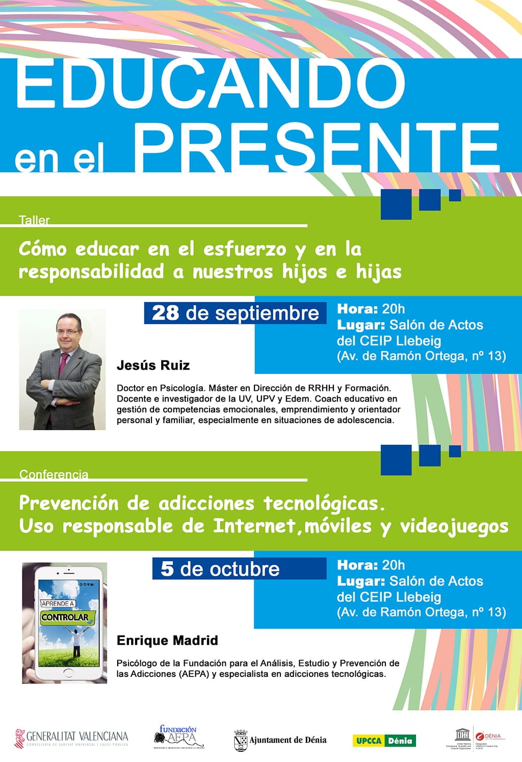 Cartel del Programa Educando en el Presente