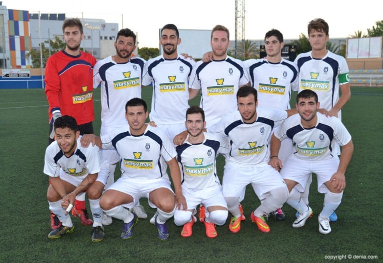 Once del CD Pedreguer ante el CD Dénia