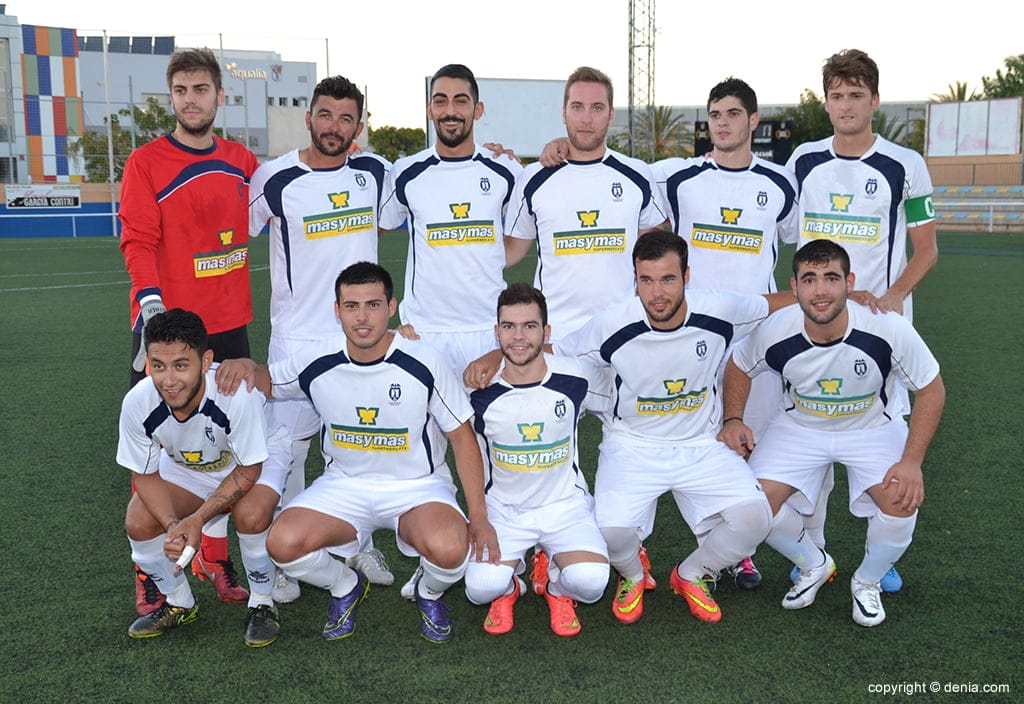 Once del CD Pedreguer ante el CD Dénia
