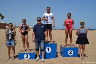 Podio de niñas benjamines
