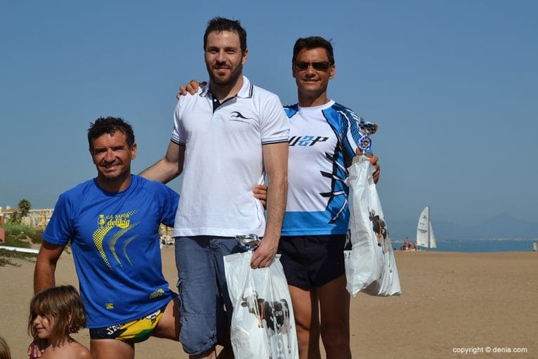 Nacho Serrano junto a Enrique Segarra y David Escrivá