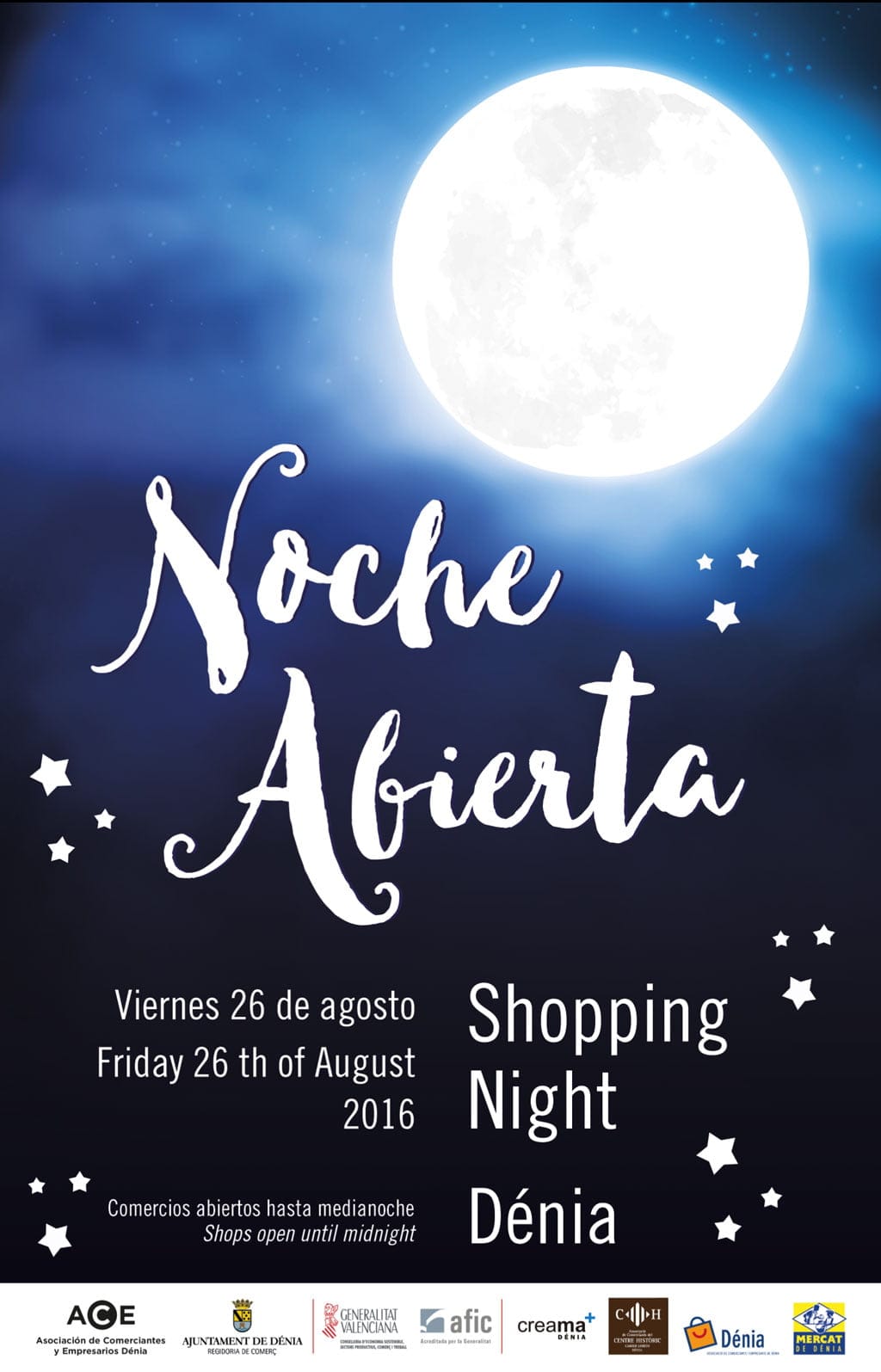 Noche abierta 20 agosto