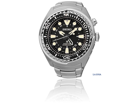 Reloj kinetic seiko, hasta 200m bajo el agua, ahora- 516€ La Joia