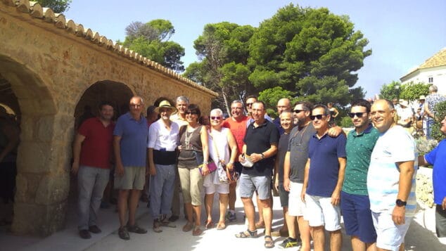 scotto hizo de anfitrion a los visitantes ilustres