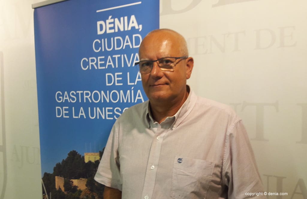 Vicent Grimalt en el ayuntamiento de Dénia