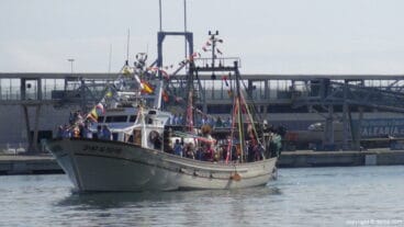La Peregrina en Dénia – La Virgen en el barco L’Androna