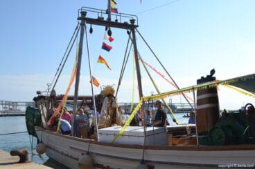 La Peregrina en Dénia – La Virgen en el barco L’Androna