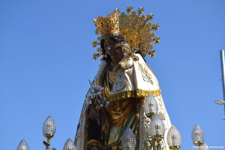 La Peregrina en Dénia - Virgen de los Desamparados
