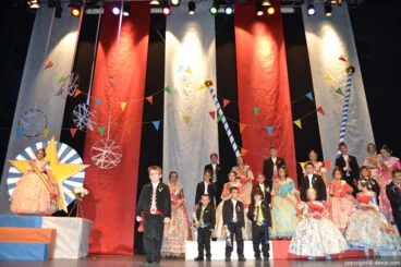 Presentación infantil falla Diana – Escenario