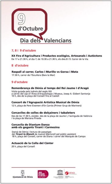 Actos 9 d’Octubre 2016 Dénia