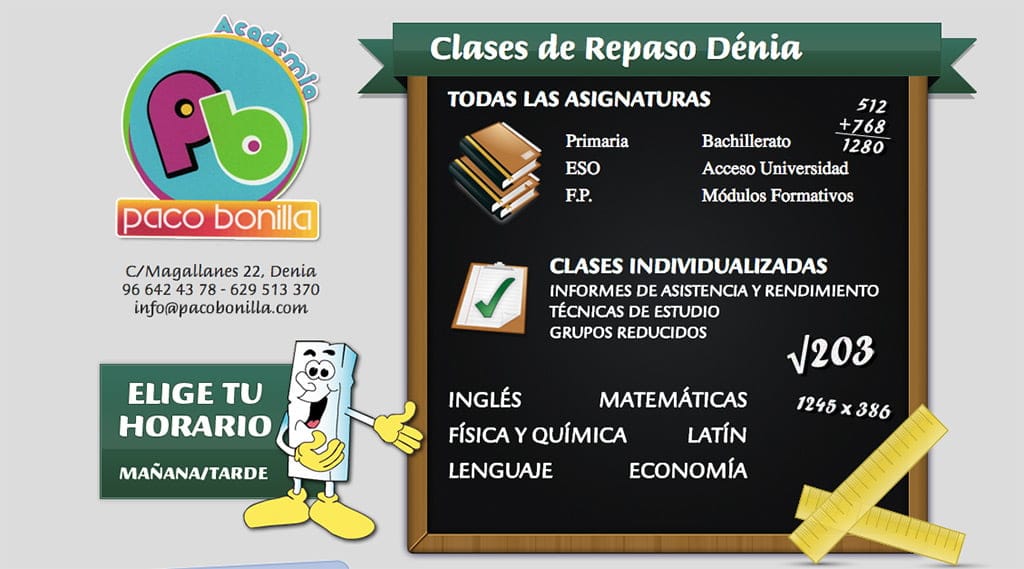 Clases de Repaso Academia Paco Bonilla