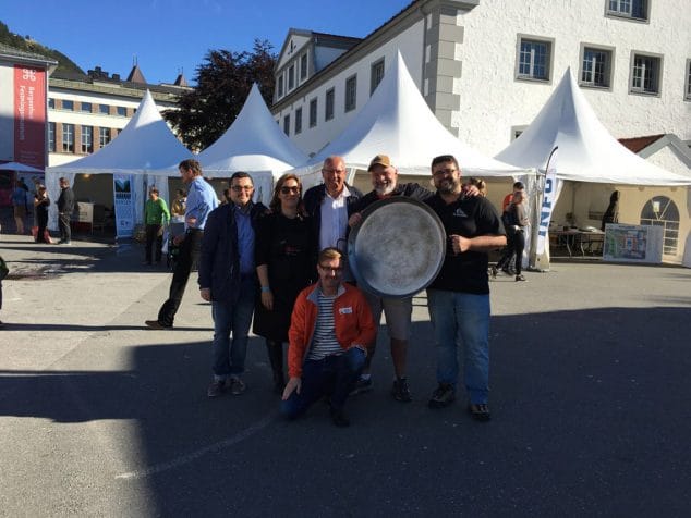 delegacion dianense con los directores del festival gastronomico y de alimentacion bergen matfestival