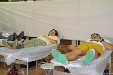 Donantes en el 8º Maratón de Donación de Sangre