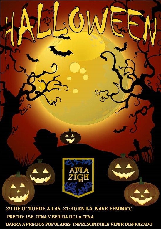 Fiesta Halloween de la filà Amazigh