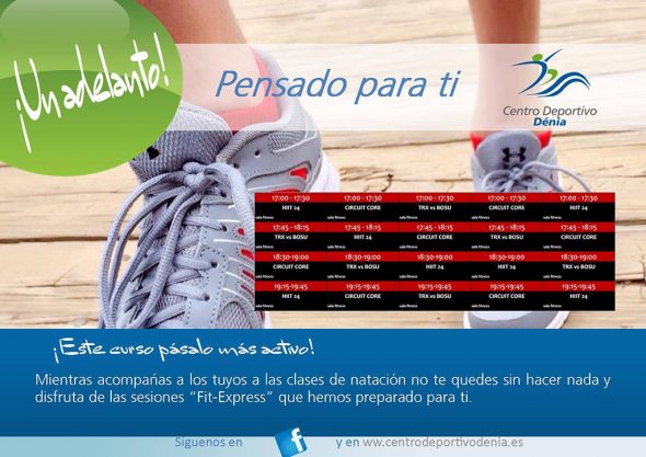 Horarios fitness gratis Centro Deportivo Dénia