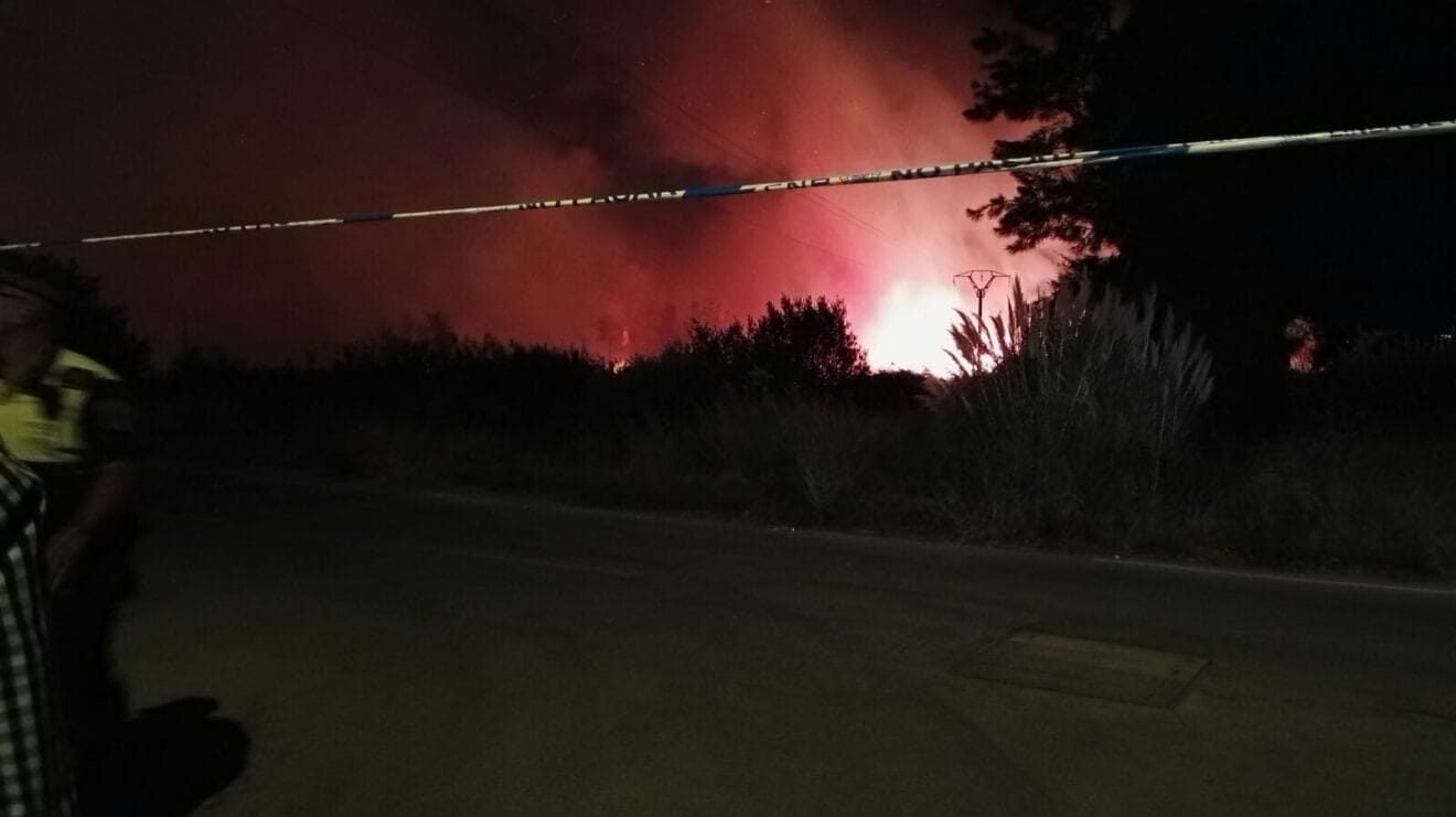Incendio en Les Marines