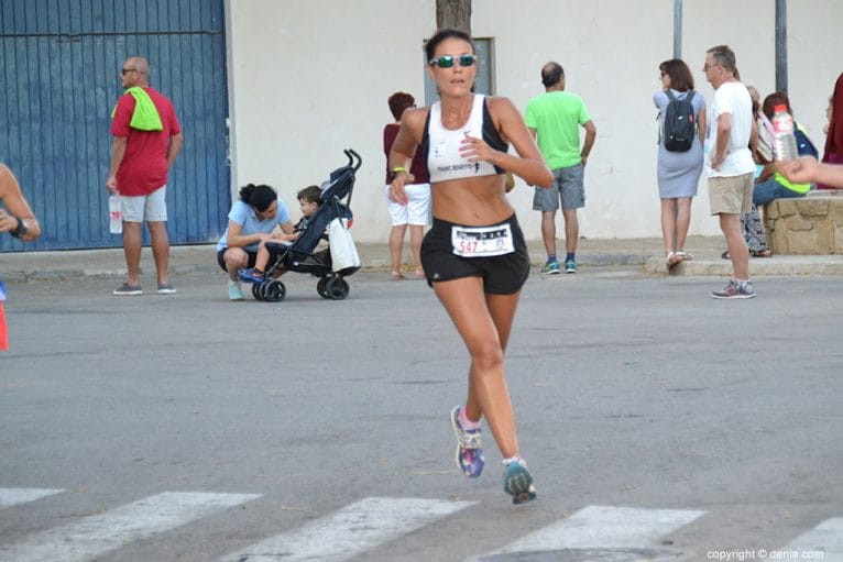 La dianense Vega Torró durante la carrera