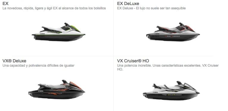 Nuevas motos de agua 2017 Recreacional Yamaha