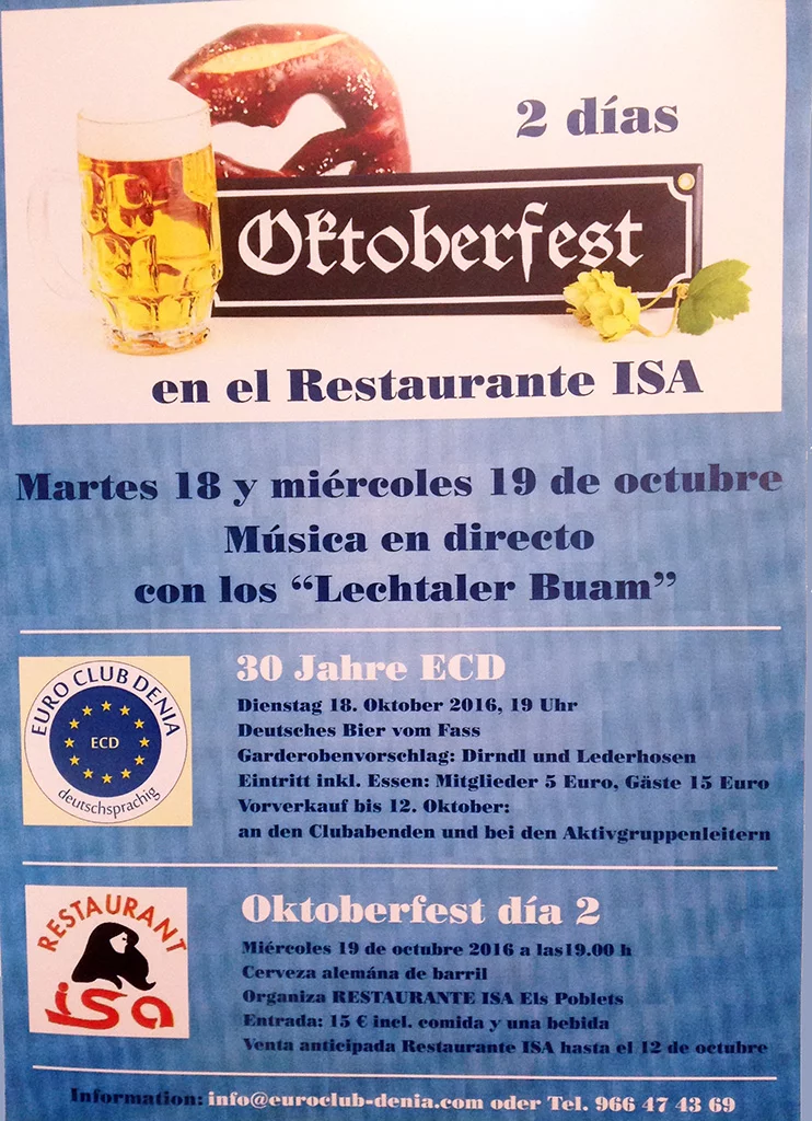 Oktoberfest en Restaurante Isa