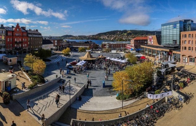 panoramica plaza central encuentro ostersund