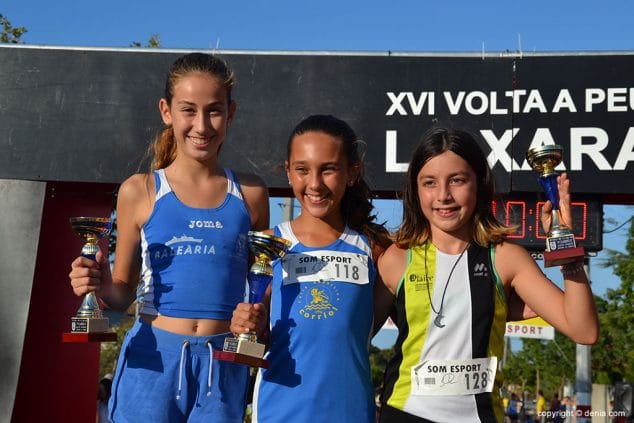 podio categoria alevin femenino