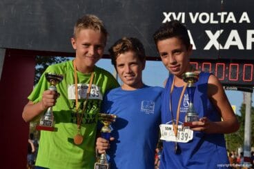 Podio categoría Alevín Masculino