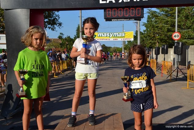 podio categoria barrufet femenina