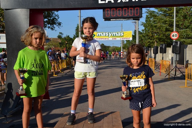Podio categoría Barrufet Femenina