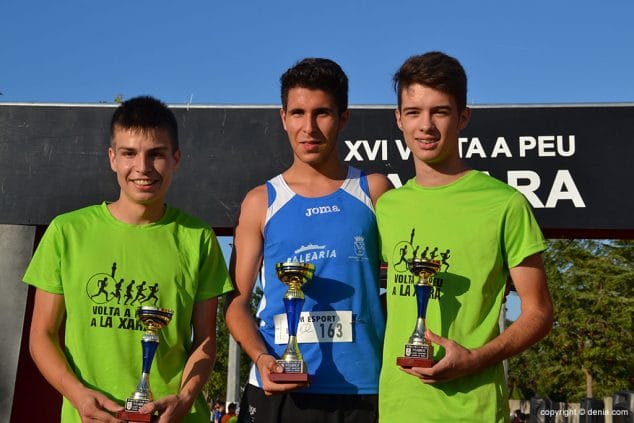podio categoria cadete masculino