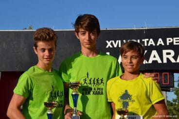Podio categoría Infantil Masculino