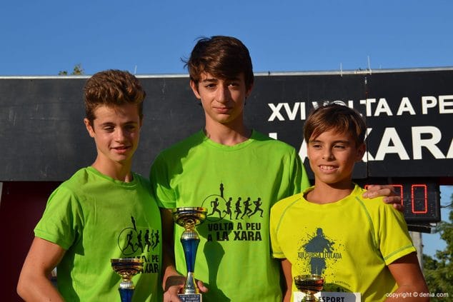 podio categoria infantil masculino