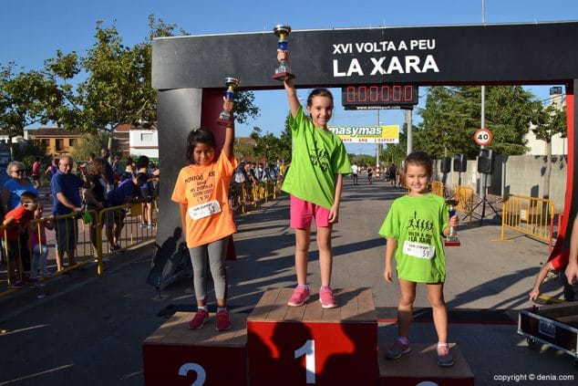 podio categoria pre benjamin femenino