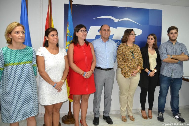 Acto 9 d'Octubre PP Dénia - Ejecutiva