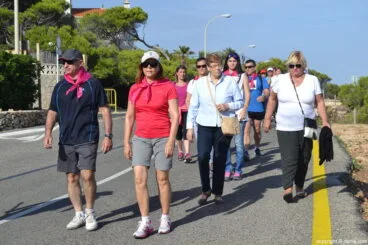 IV Caminata por el Día Mundial del Cáncer de Mama Dénia – llegada al final del recorrido