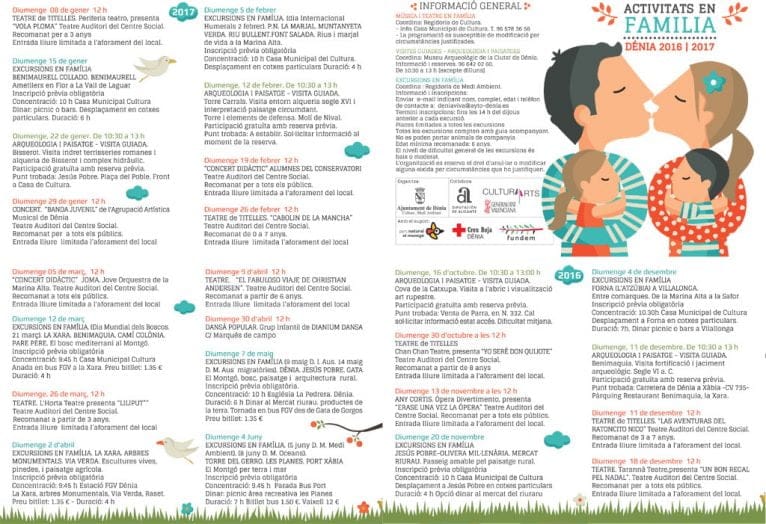 Activitats en Familia 16-17
