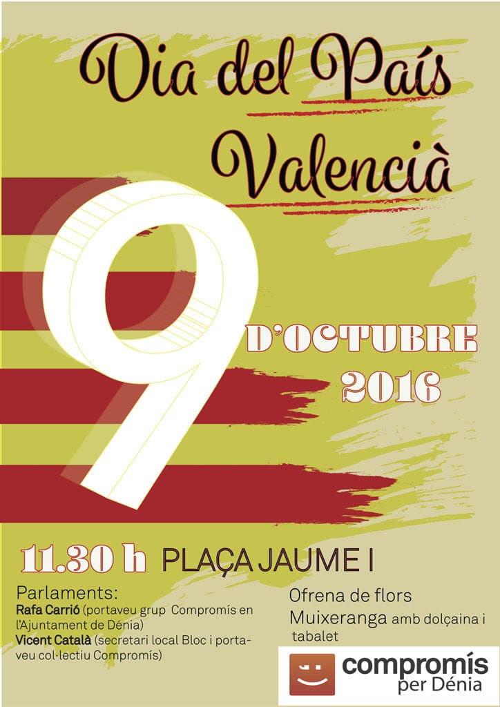 Acto de celebración del 9 d'Octubre de Compromís