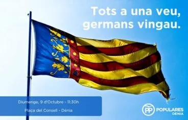 Acto PP 9 d’Octubre Dénia
