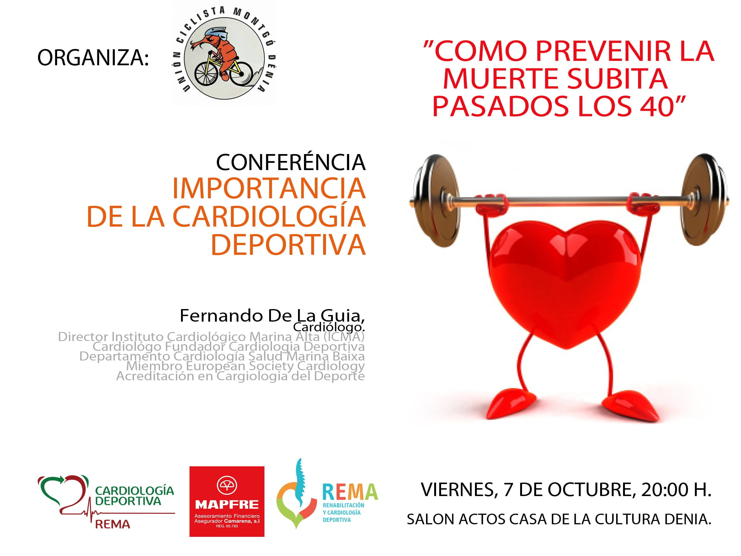 Charla sobre la muerte súbita en REMA