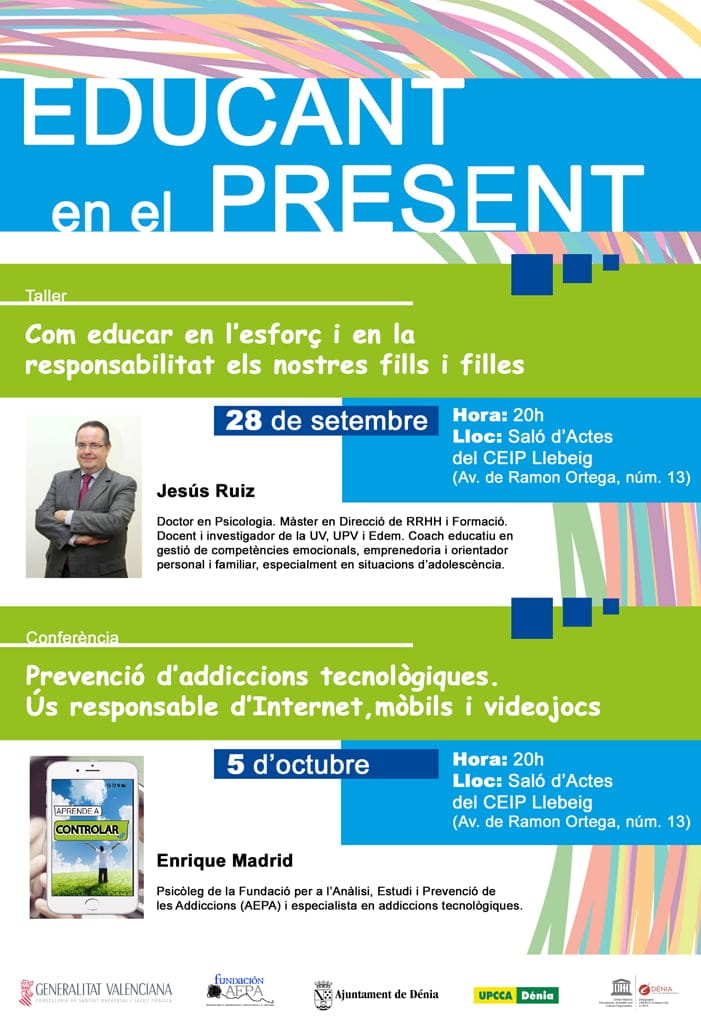Conferencia sobre el uso responsable de las nuevas tecnologías 1 Conferencia de Enrique Madrid en Dénia