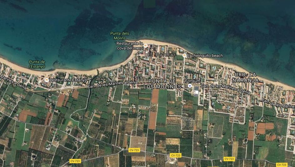 Cortes de tráfico en Les Marines